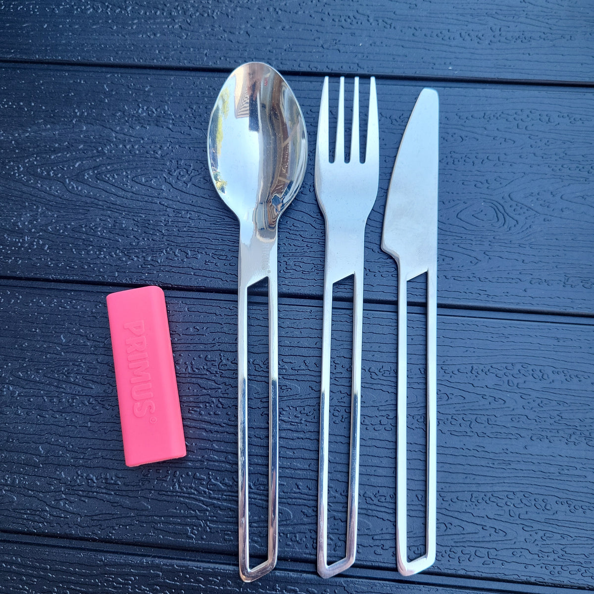 KIT COUVERTS METAL BLEU