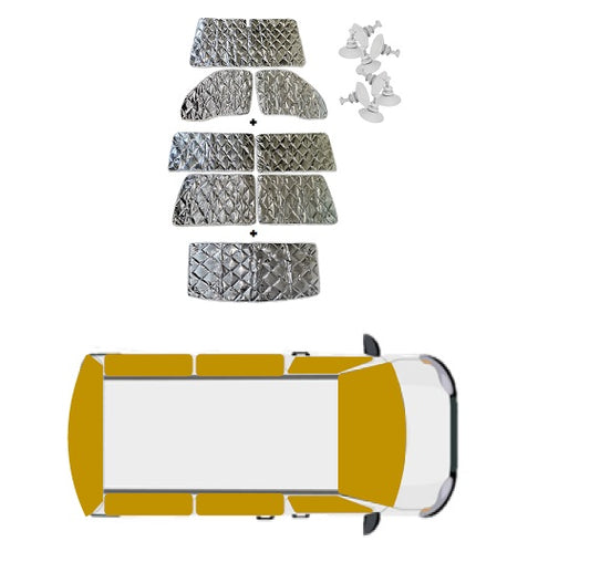 ISOLATION THERMIQUE RENAULT TRAFIC II 2002-2014   OPEL VIVARIO 2002-2017  COURT OU LONG MODÈLE 8 OU 9 PIÈCES